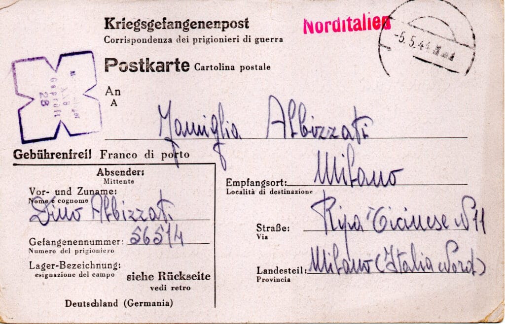 Cartolina del 10-4-1944