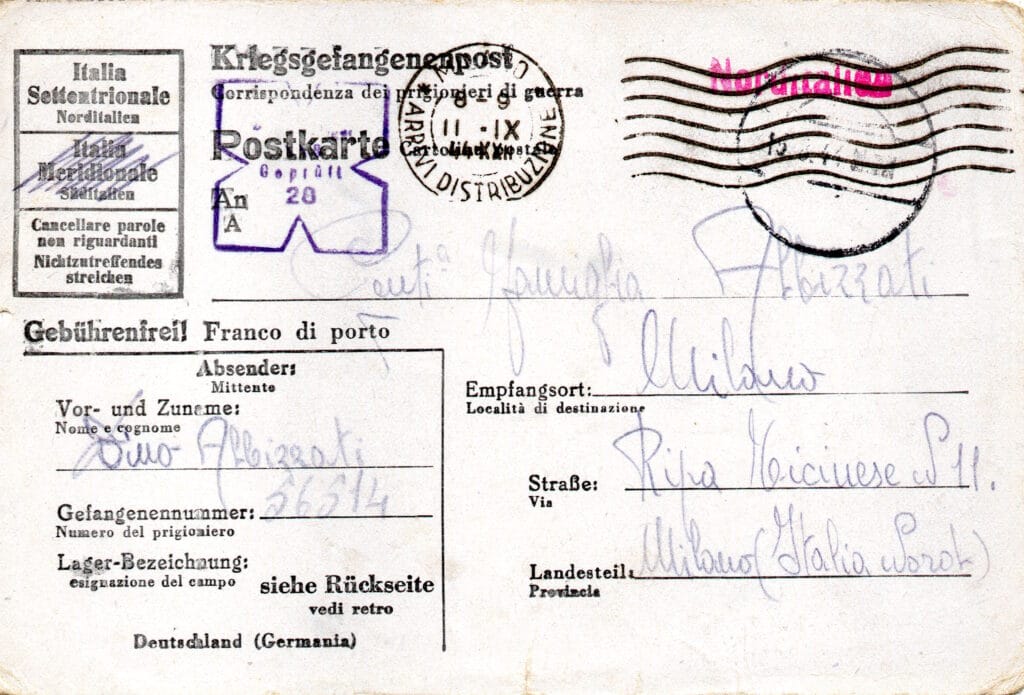 Cartolina 1 del 10-8-1944