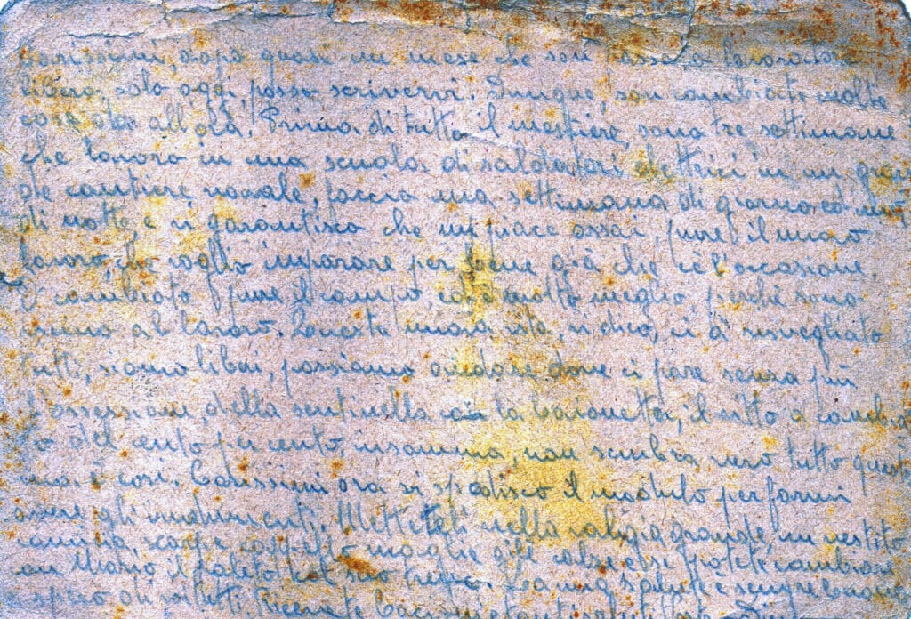 Testo cartolina del 12-10-1944