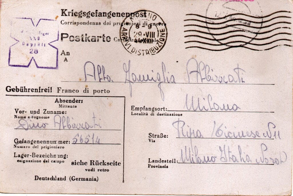 Cartolina del 14-6-1944