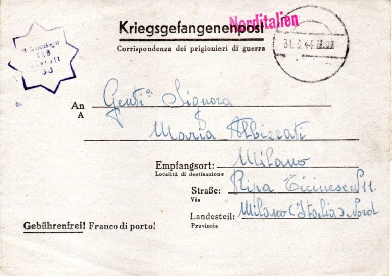 Lettera del 15-4-1944