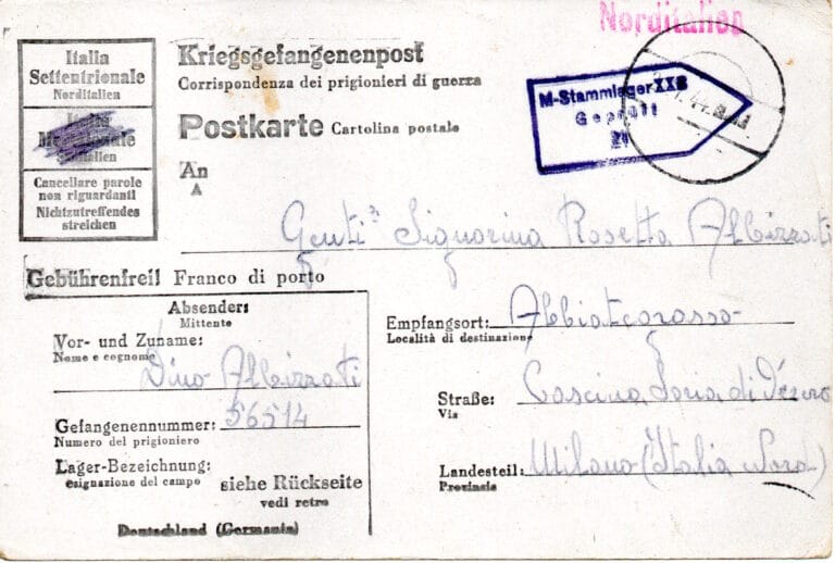 Cartolina del 17-7-1944