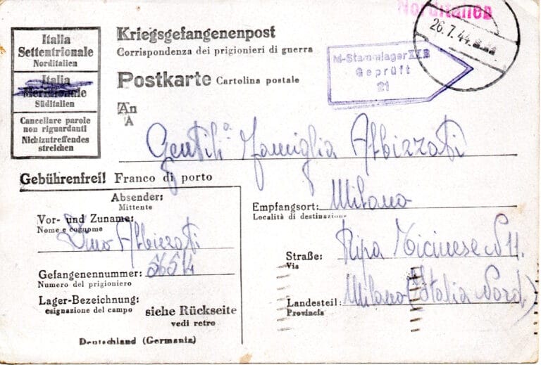 Cartolina del 18-7-1944