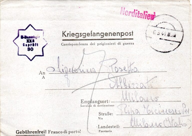 Lettera del 22-2-1944