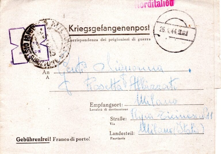 Lettera del 22-4-1944