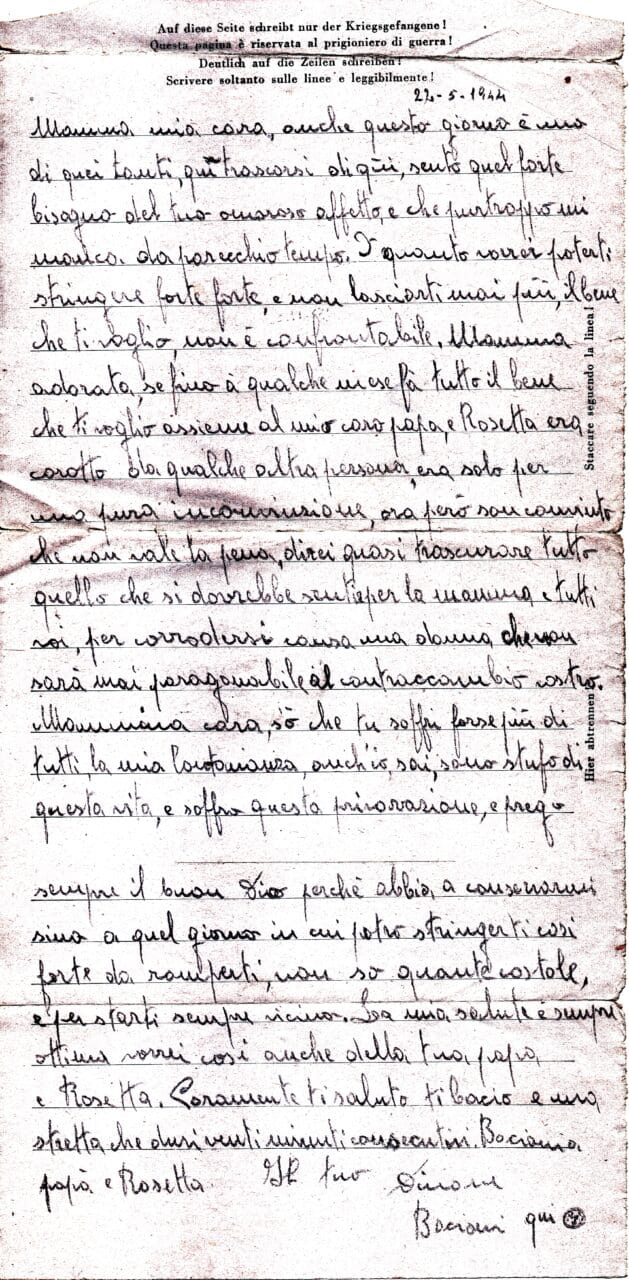 Testo lettera 2 del 22-5-1944