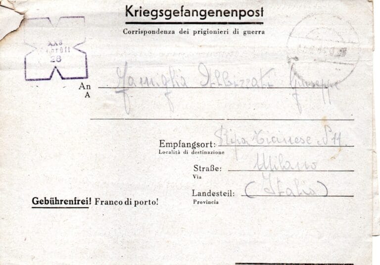 Lettera del 24-1-1944