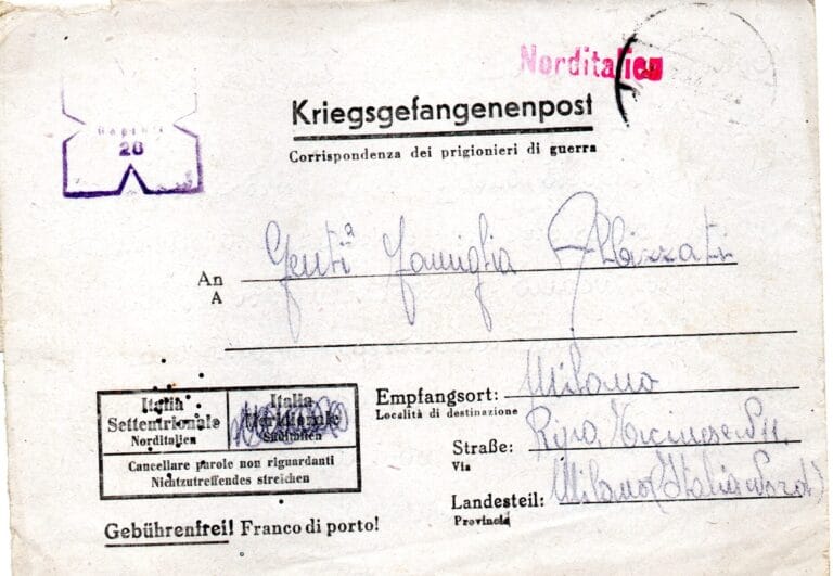 Lettera del 24-8-1944