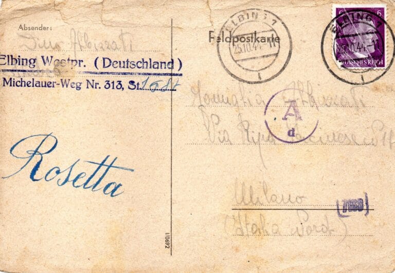 Cartolina del 25-10-1944