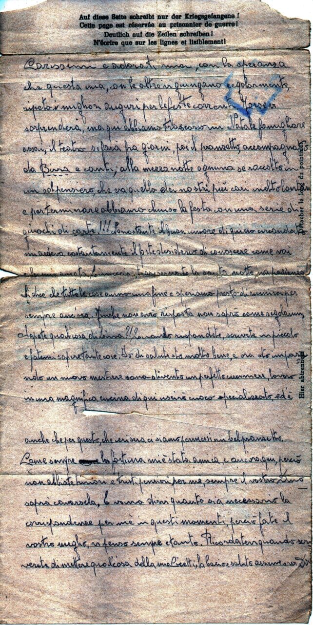 Lettera del 27-1-1944