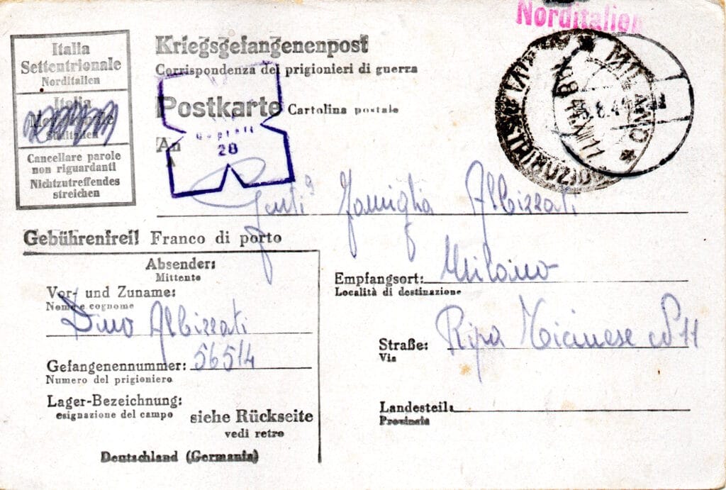 Cartolina 1 del 27-7-1944