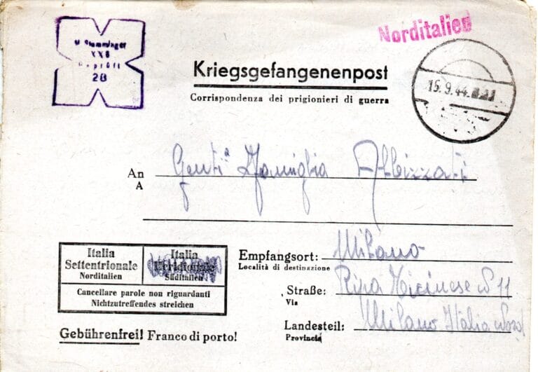 Lettera del 28-8-1944