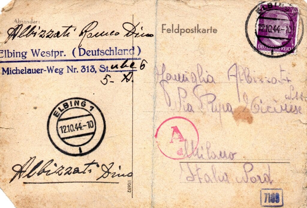 Cartolina del 30-10-1944