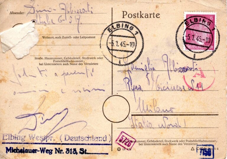 Cartolina del 5-1-1945