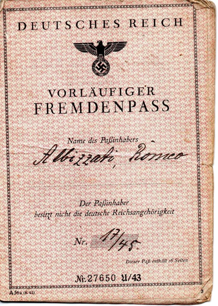 Passaporto provvisorio per stranieri pagina 1