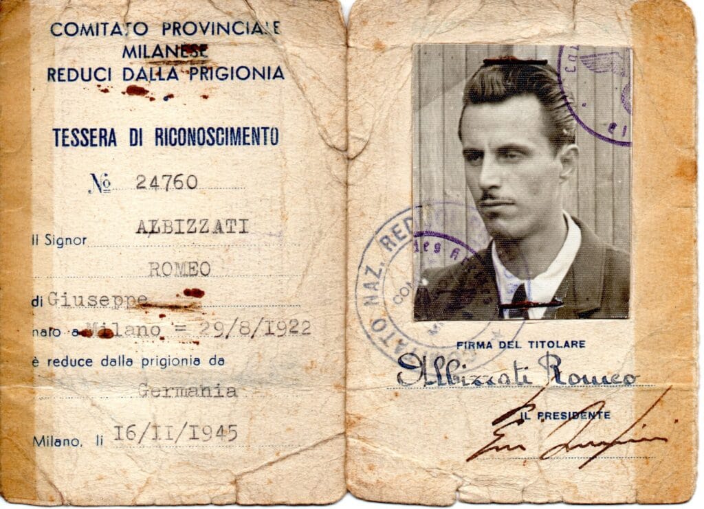 Liberazione dalla prigionia e tessera di reduce di guerra